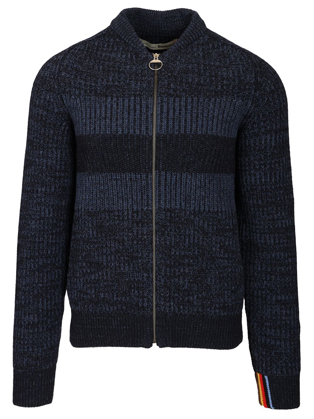 Barbour X Paul Smith Knitted Bomber Jacket Knitwear - Blu | 683d7a4089aea50472a0e89983df1e4e5601feac