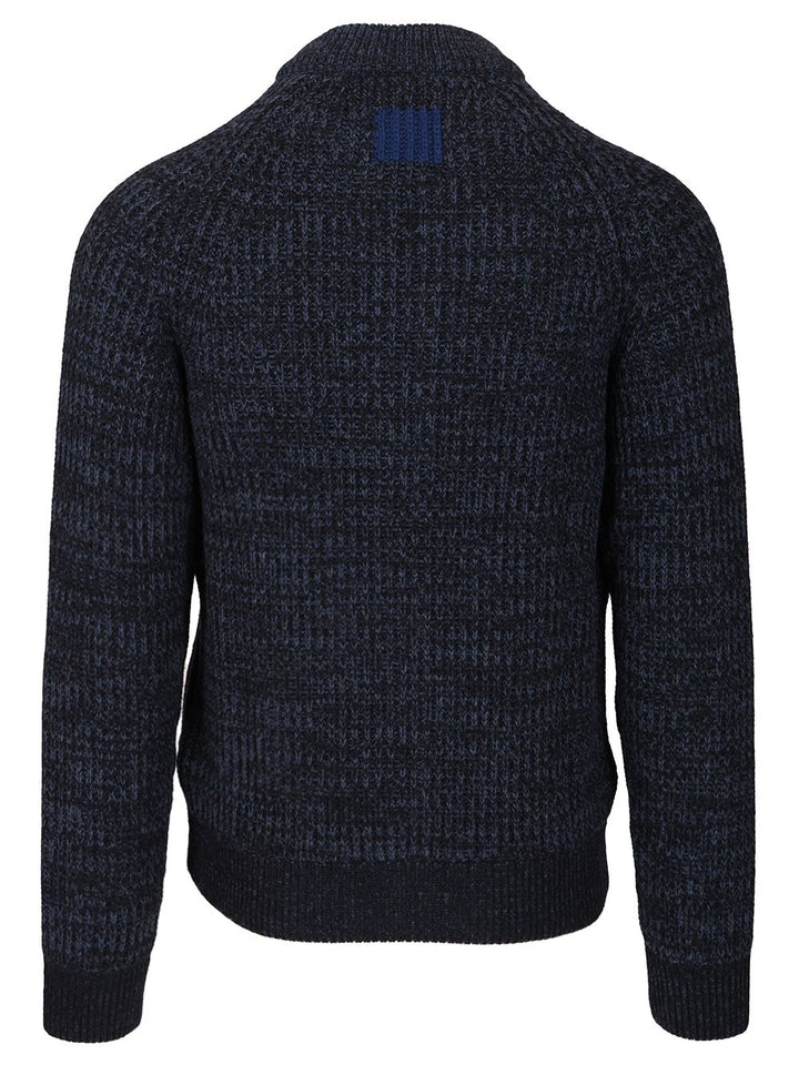 Barbour X Paul Smith Knitted Bomber Jacket Knitwear - Blu | ff42fd51c4eb59c072e327b1cc101890822ad63f