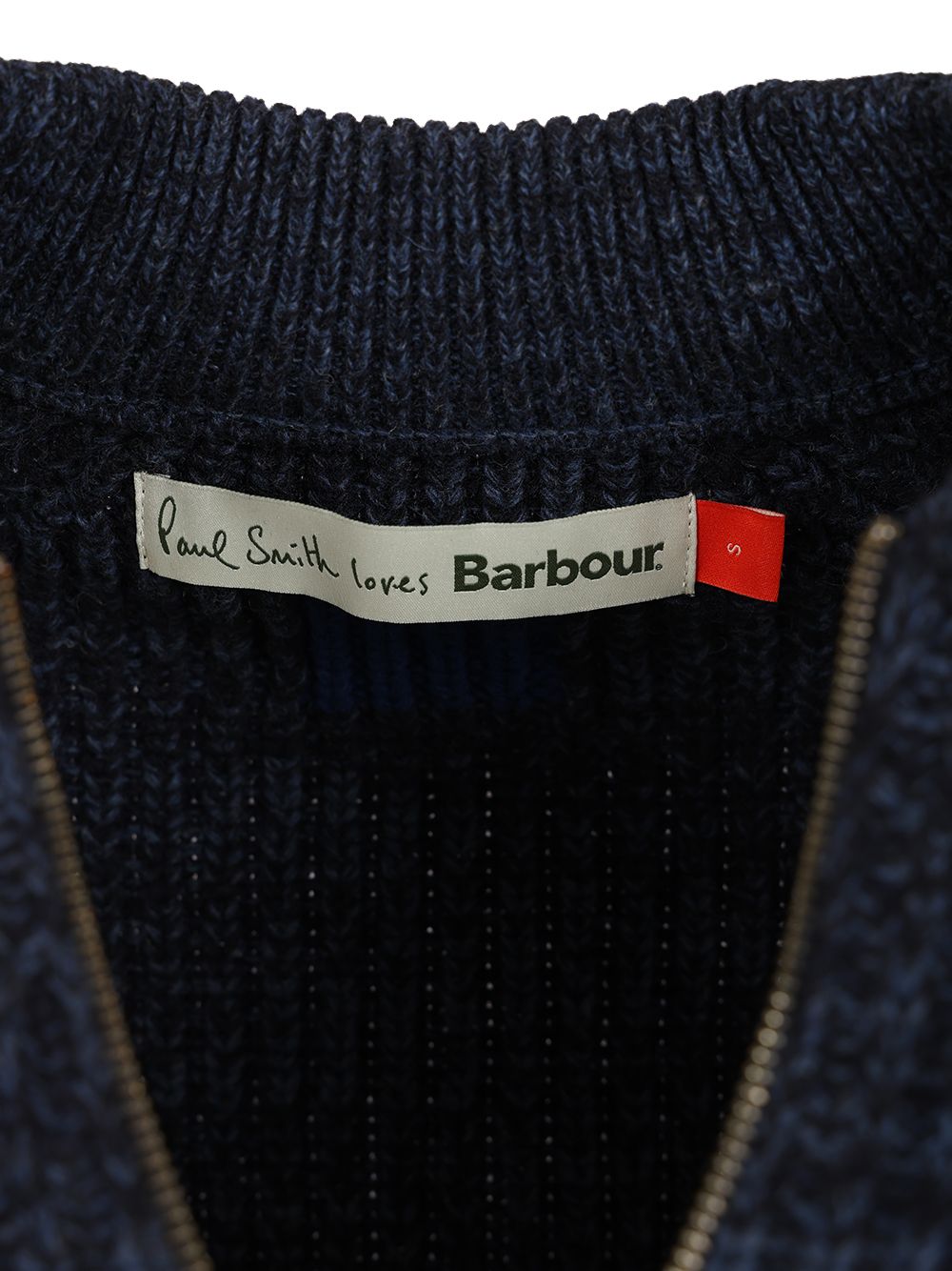 Barbour X Paul Smith Knitted Bomber Jacket Knitwear - Blu | ee48164a5edad1ff3dd7aeef1f51b41da33dc152