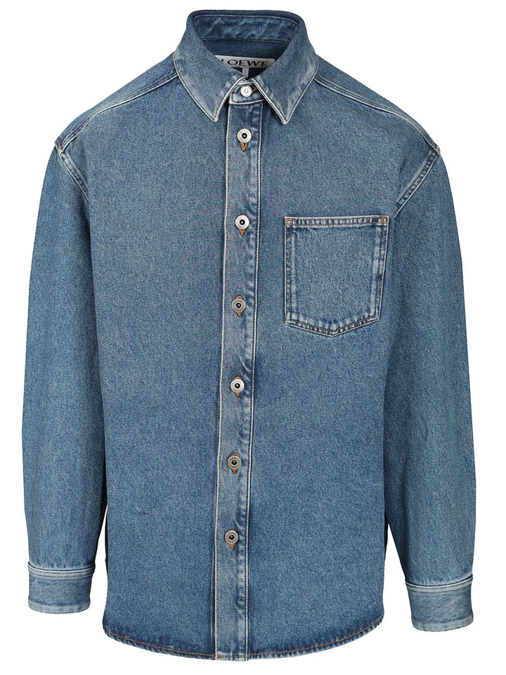 Loewe Anagram Shirts - Blu | dd1e7bcf1a4e39af991708bfddf1cbee767d3cb1