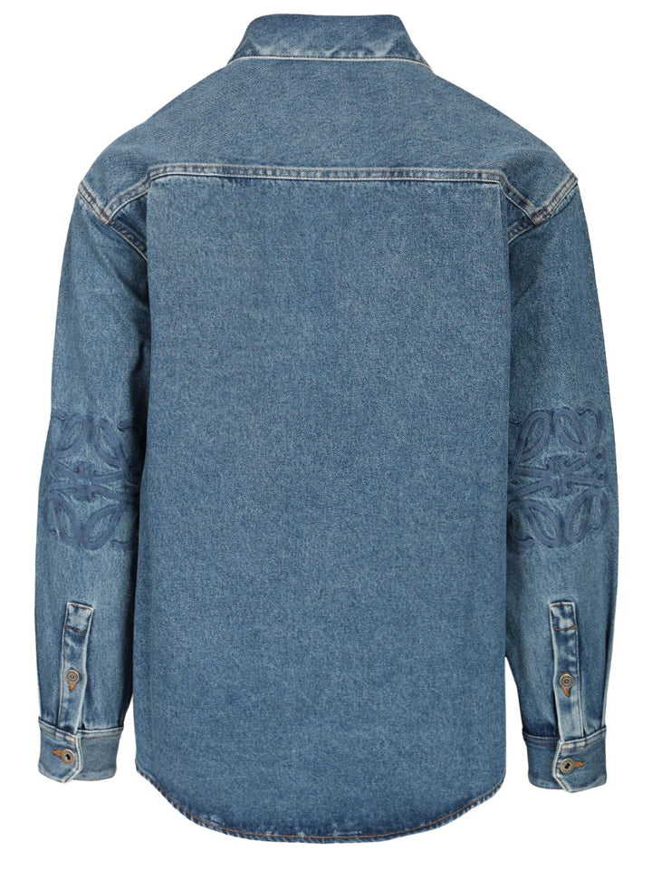 Loewe Anagram Shirts - Blu | 31b7c63d4435939b17107c7a16a06c48e319fb07