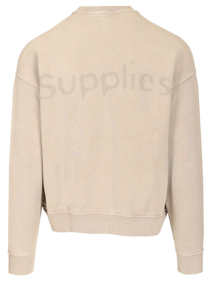 Amish Shadow Logo Cotton Sweatshirt Sweatshirts - Grey | 514a35b9e377287106a52e3b43b93ae352e70644