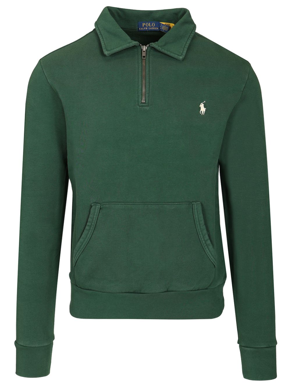 Polo Ralph Lauren Cotton Loopback Zip-Up Sweatshirt Knitwear - Verde | 7ca78832bfa05105d8255390775c14d7a58d62aa