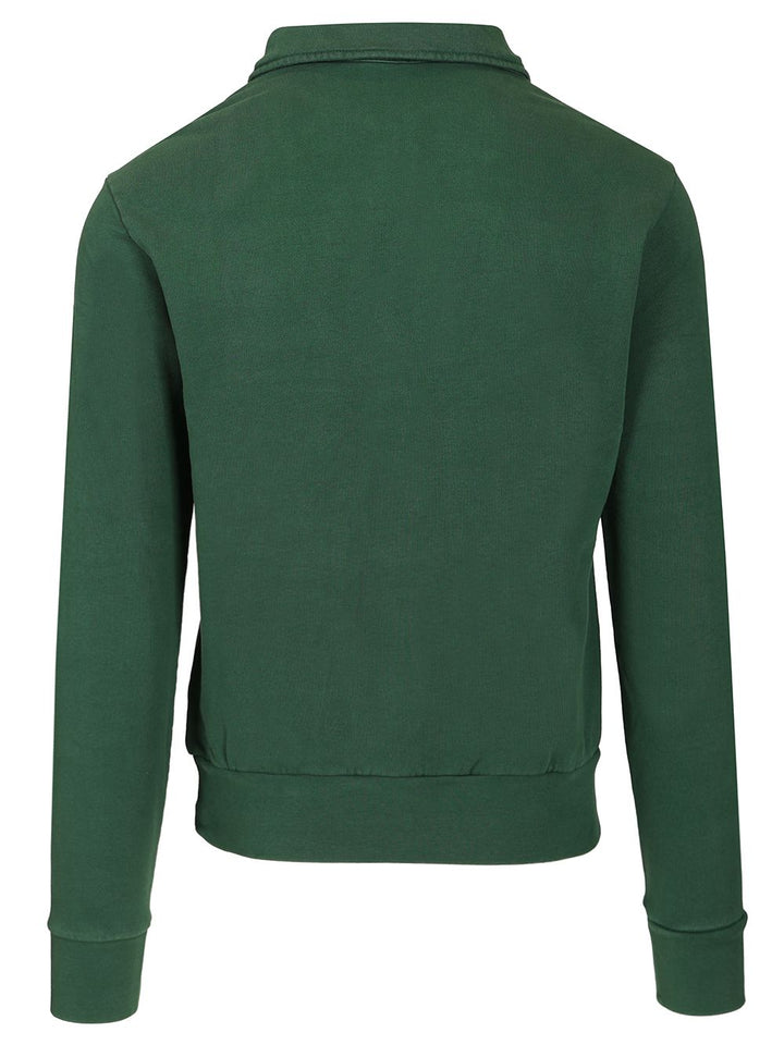 Polo Ralph Lauren Cotton Loopback Zip-Up Sweatshirt Knitwear - Verde | ab10b1dcb7cc2510379caee59c354759e7986ad7