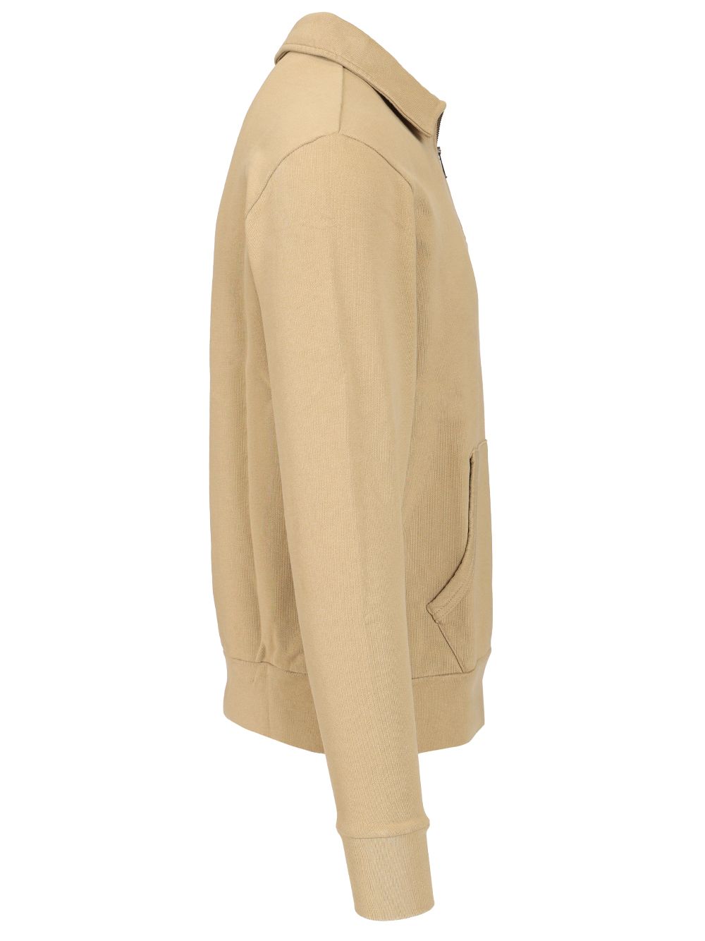 Polo Ralph Lauren Cotton Loopback Zip-Up Sweatshirt Knitwear - Beige | 6465f8ab6f1749a4da54417555e3063bf84b395c