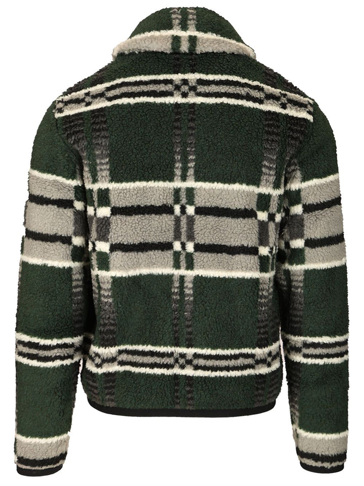 Polo Ralph Lauren Geometric Print Fleece Jacket - Canadian Blanket Giacche - Verde | 476c0f738795f14c917ff8f689f672f7e9a99f80