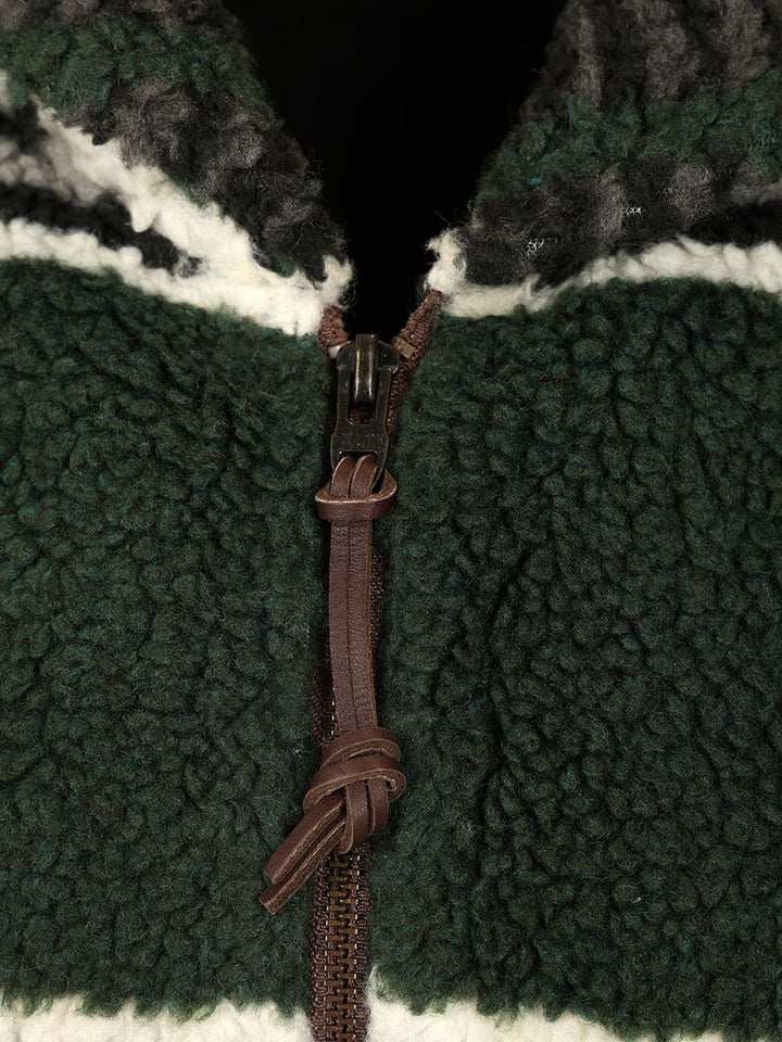 Polo Ralph Lauren Geometric Print Fleece Jacket - Canadian Blanket Giacche - Verde | 0d61b32a77289ce695eb5621bf4c0463b5af470c