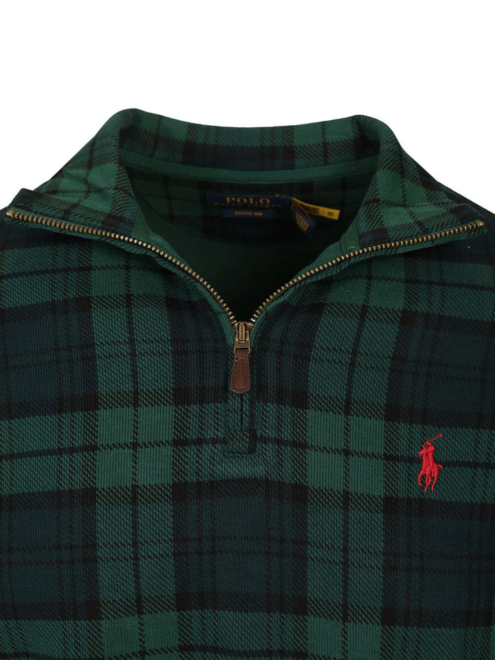 Polo Ralph Lauren Black Watch Cotton Polo Shirt Sweatshirts - Verde | 4a4fb1e1f3e45231c553edce5085413a27b818eb