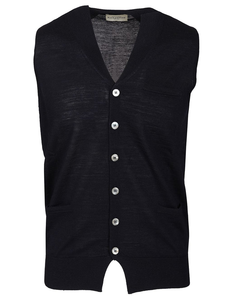 Ballantyne V-Neck Vest Giacche - Blu | 3f62cd145803fd518fa3eb8a4d120accb1148edf