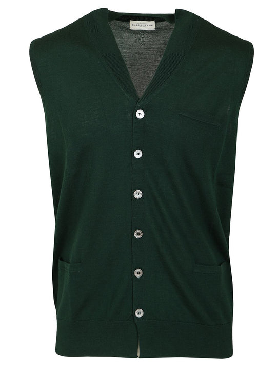 V-Neck Vest Giacche Verde