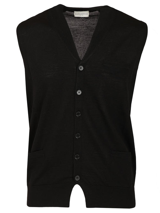 V-Neck Vest Giacche Nero