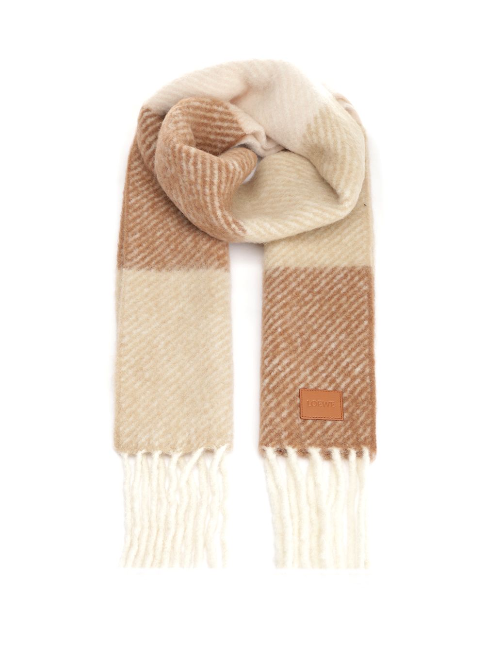 Loewe Alpaca Blend Scarf Scarves And Foulards - Marrone | b9dfd5c68cf5d08b1dc6ed5d0beec815821693ed