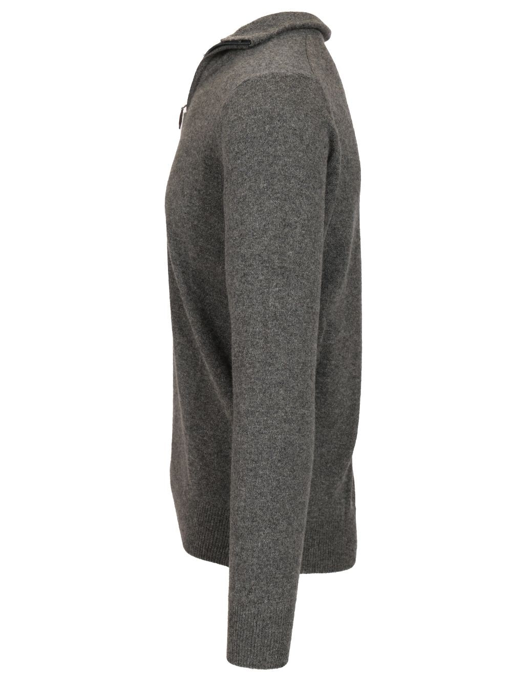 Al Duca D'Aosta Maglia Serafino In Cashmere Knitwear - Marrone | 3b19ca653490931ad9ca80fe0fdbae113d9525f5