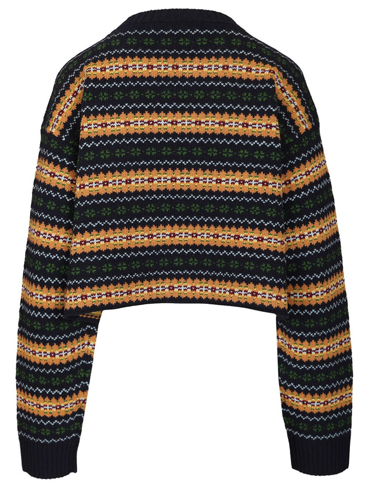 Miu Miu Wool Sweater Knitwear - Blu | f025a6dc5ca3eb23db72c4447f5645138c27a526