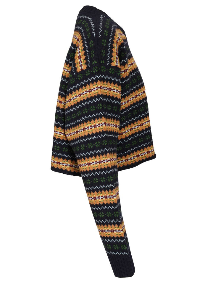 Miu Miu Wool Sweater Knitwear - Blu | ac32626df06b29ab7c1852cb169559774e22adde