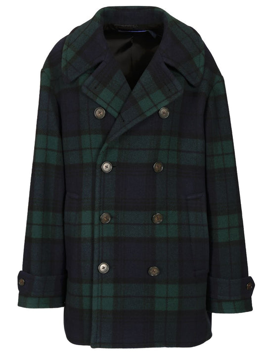Peacoat In Black Watch Coats Verde