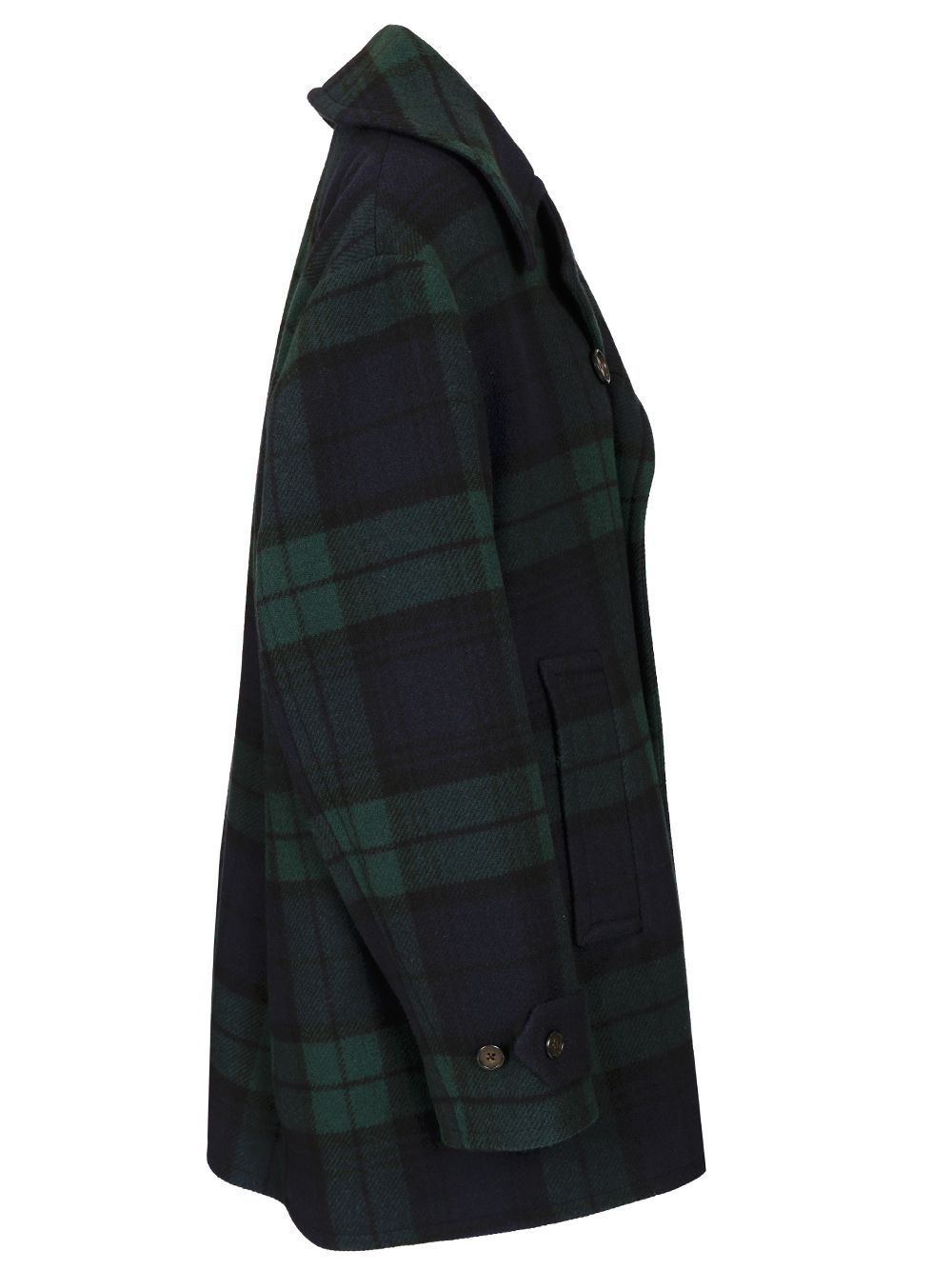 Polo Ralph Lauren Peacoat In Black Watch Coats - Verde | 476a16bc93666f6a2a6ede979cad0f7e463a3d82