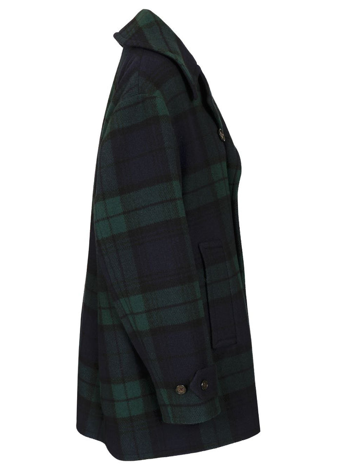 Polo Ralph Lauren Peacoat In Black Watch Coats - Verde | 476a16bc93666f6a2a6ede979cad0f7e463a3d82