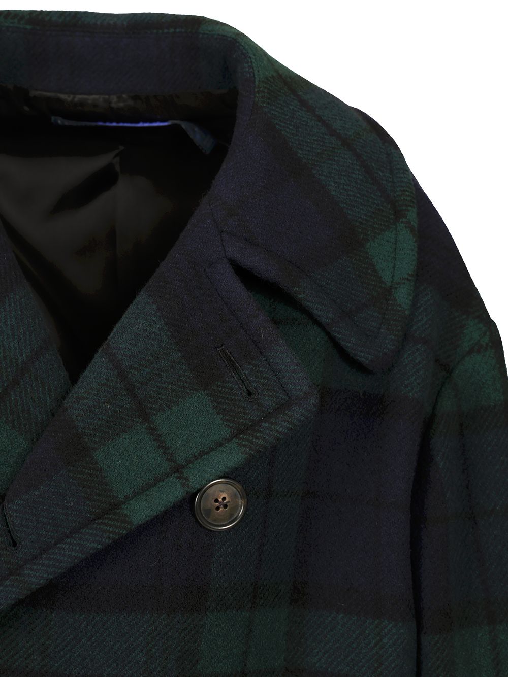 Polo Ralph Lauren Peacoat In Black Watch Coats - Verde | d65585d28a0e6eaa7533baebe848480fe590f4aa