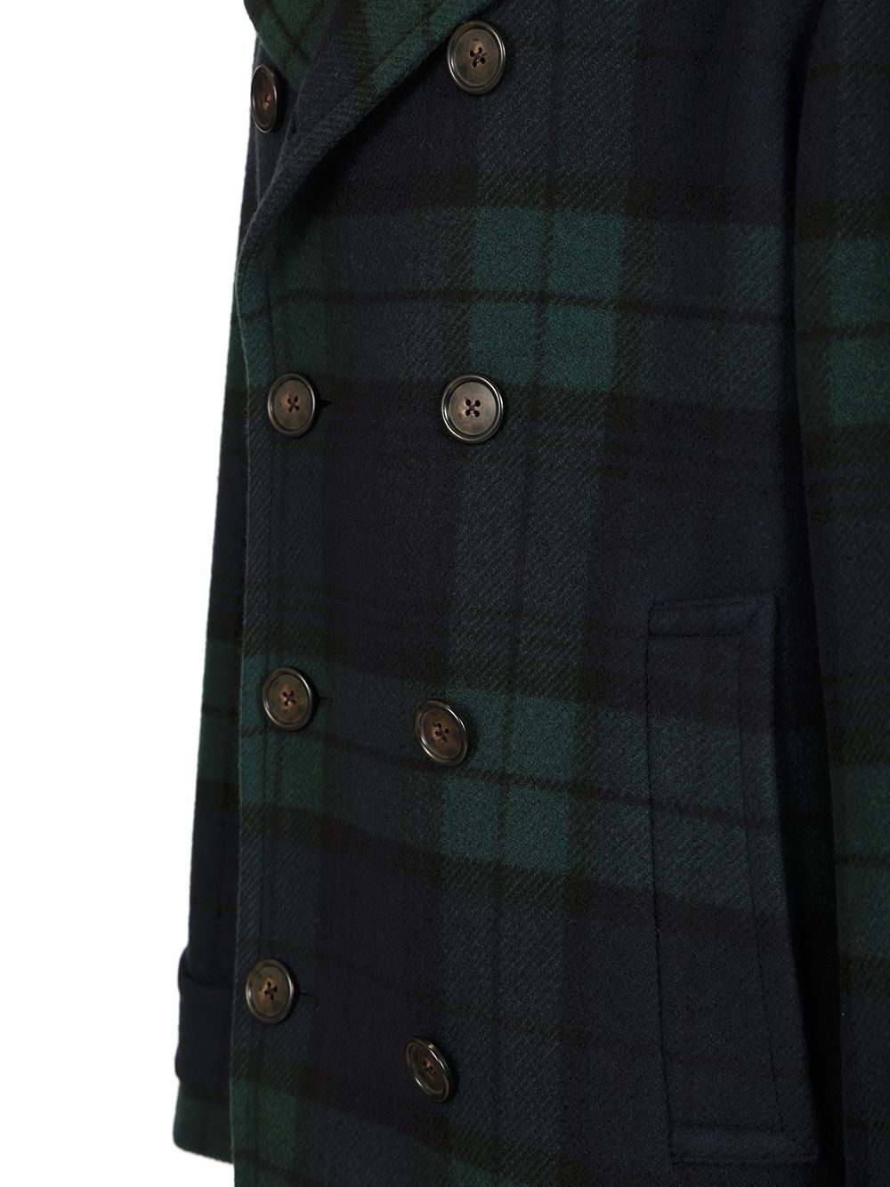 Polo Ralph Lauren Peacoat In Black Watch Coats - Verde | 5cddc40b29792d259ab1f9487158376a5ad638d6