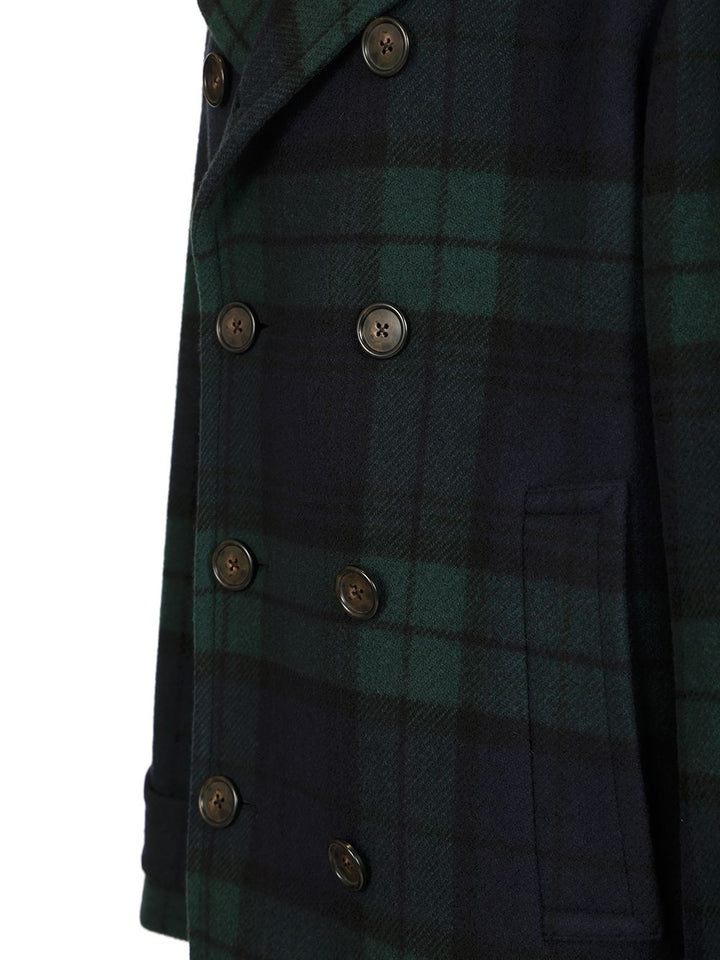 Polo Ralph Lauren Peacoat In Black Watch Coats - Verde | 5cddc40b29792d259ab1f9487158376a5ad638d6