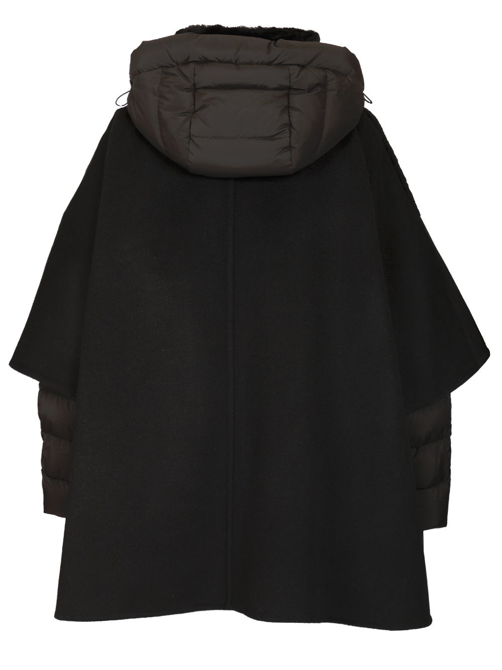 Moorer Raja Shearling Cape Coats - Nero | a3b74d983e0fd70d6e39162dff76e2a90aacde3d