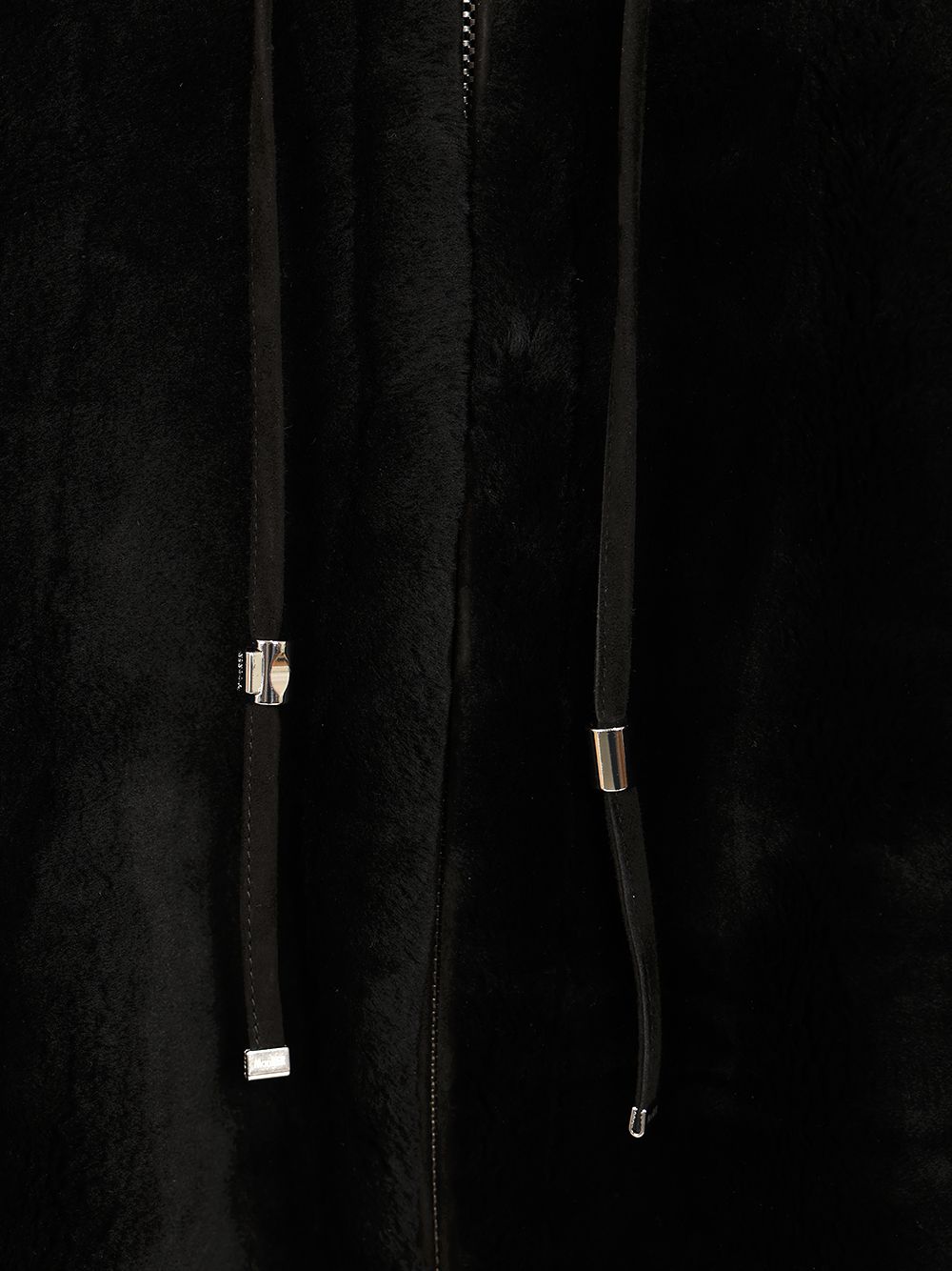 Moorer Raja Shearling Cape Coats - Nero | 2d6e8a941f12e251a74a4c81e2d1d280db628aa4