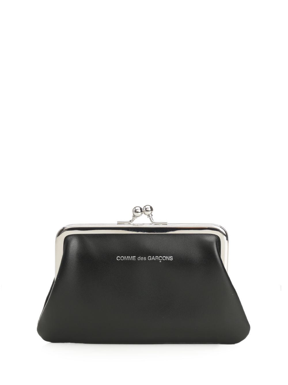 Comme Des Garcons Wallet Kiss Clasp Clutches - Nero | e6a105462d9fcd8916d6ca8ed9084243cab75623