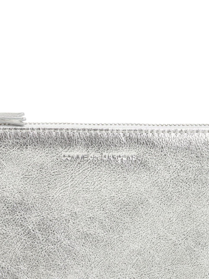 Comme Des Garcons Wallet Leather Pouch Small leather goods - Silver | 13968824681176fd92f7a8a88d9bb0af092f1ec2