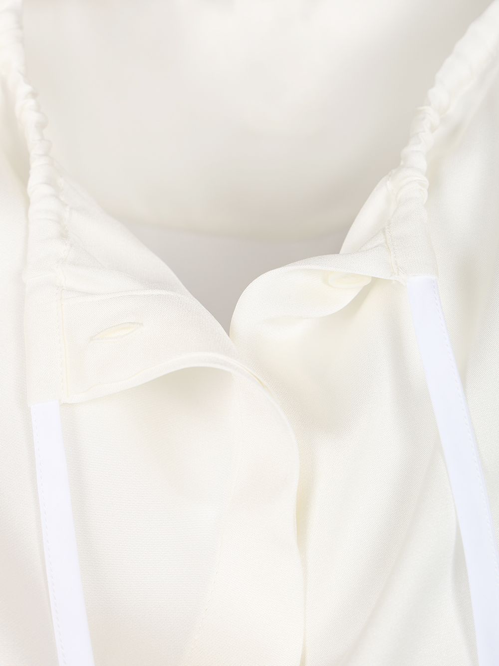 Loewe Silk Satin Blouse Shirts - Bianco | cf024d9d915b5eadcdee086f8296f261be10169e