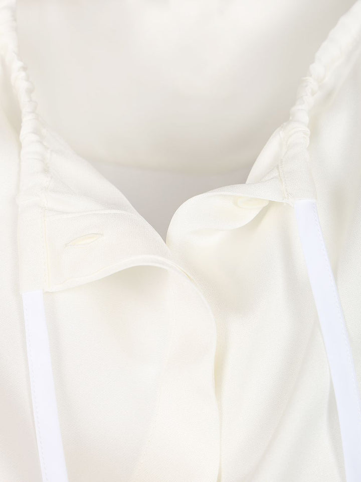 Loewe Silk Satin Blouse Shirts - Bianco | cf024d9d915b5eadcdee086f8296f261be10169e