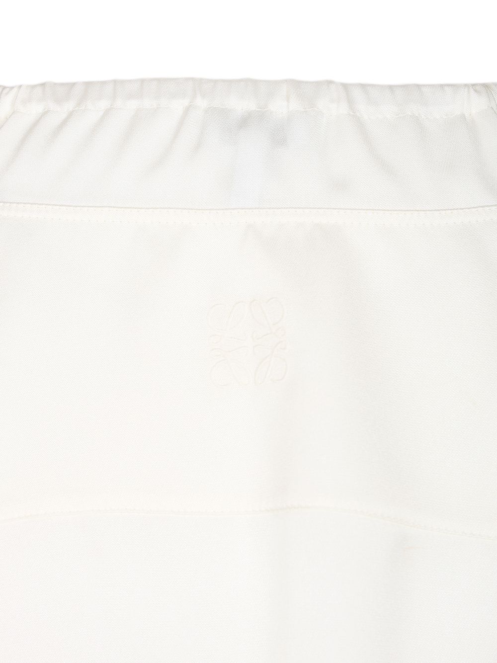 Loewe Silk Satin Blouse Shirts - Bianco | ab950d2d162ec12334d531d455b27483a102a3be