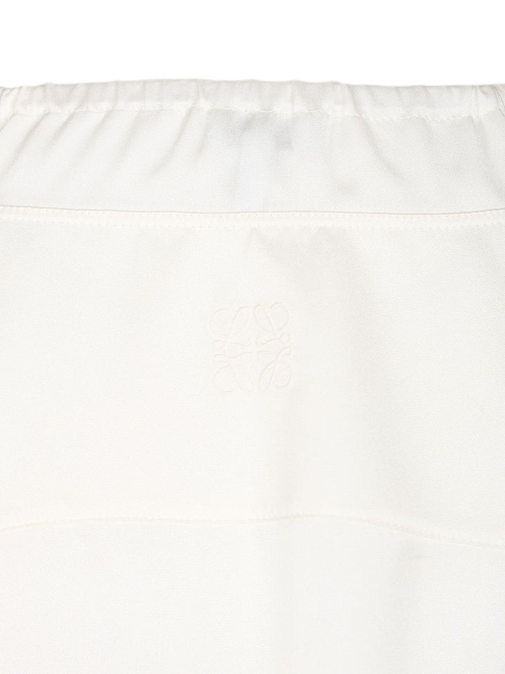 Loewe Silk Satin Blouse Shirts - Bianco | ab950d2d162ec12334d531d455b27483a102a3be