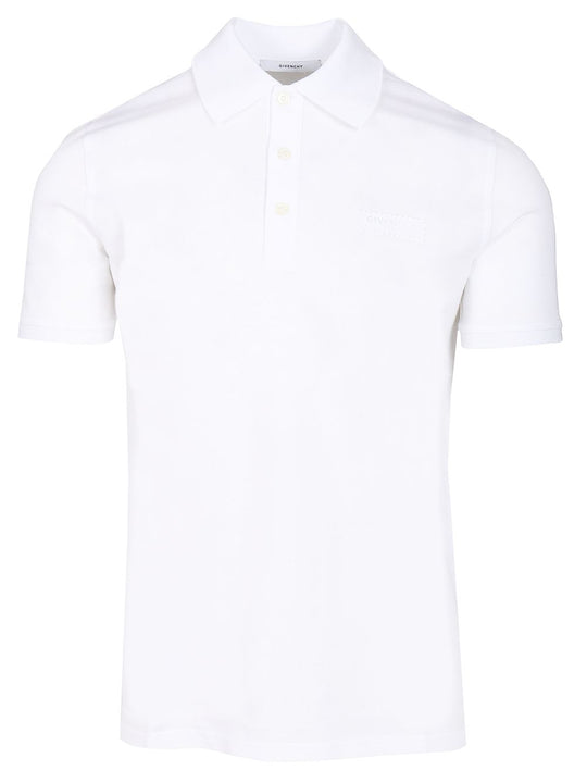 Regular Fit Short-Sleeved Polo Shirt Bianco