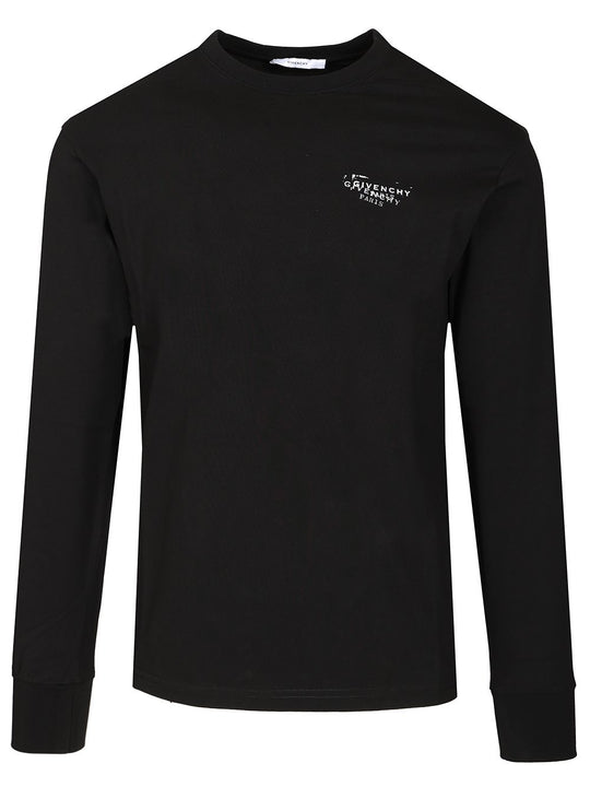 Regular Long-Sleeved T-Shirt Nero