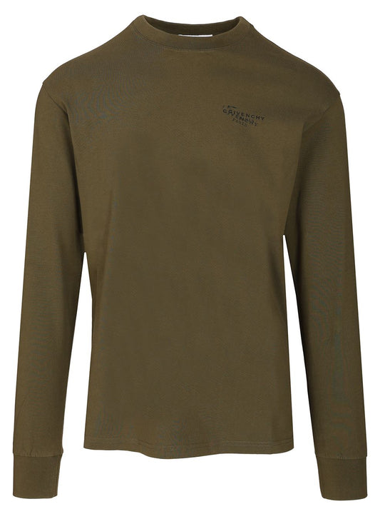 Regular Long-Sleeved T-Shirt Verde