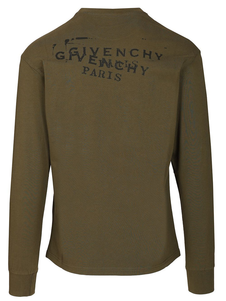 Givenchy Regular Long-Sleeved T-Shirt - Verde | 5897bd84a5fa28305f1ebe115b3b311d59f53b49