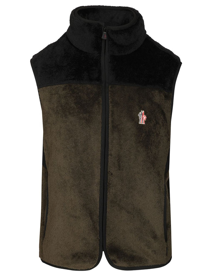 Moncler Grenoble Fleece Vest Giacche - Verde | 1a00c4e609ca16e0f9fcbee1de3aced787f137d2