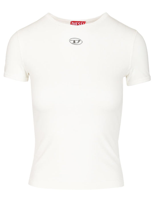 Slim Fit Stretch T-Shirt Bianco