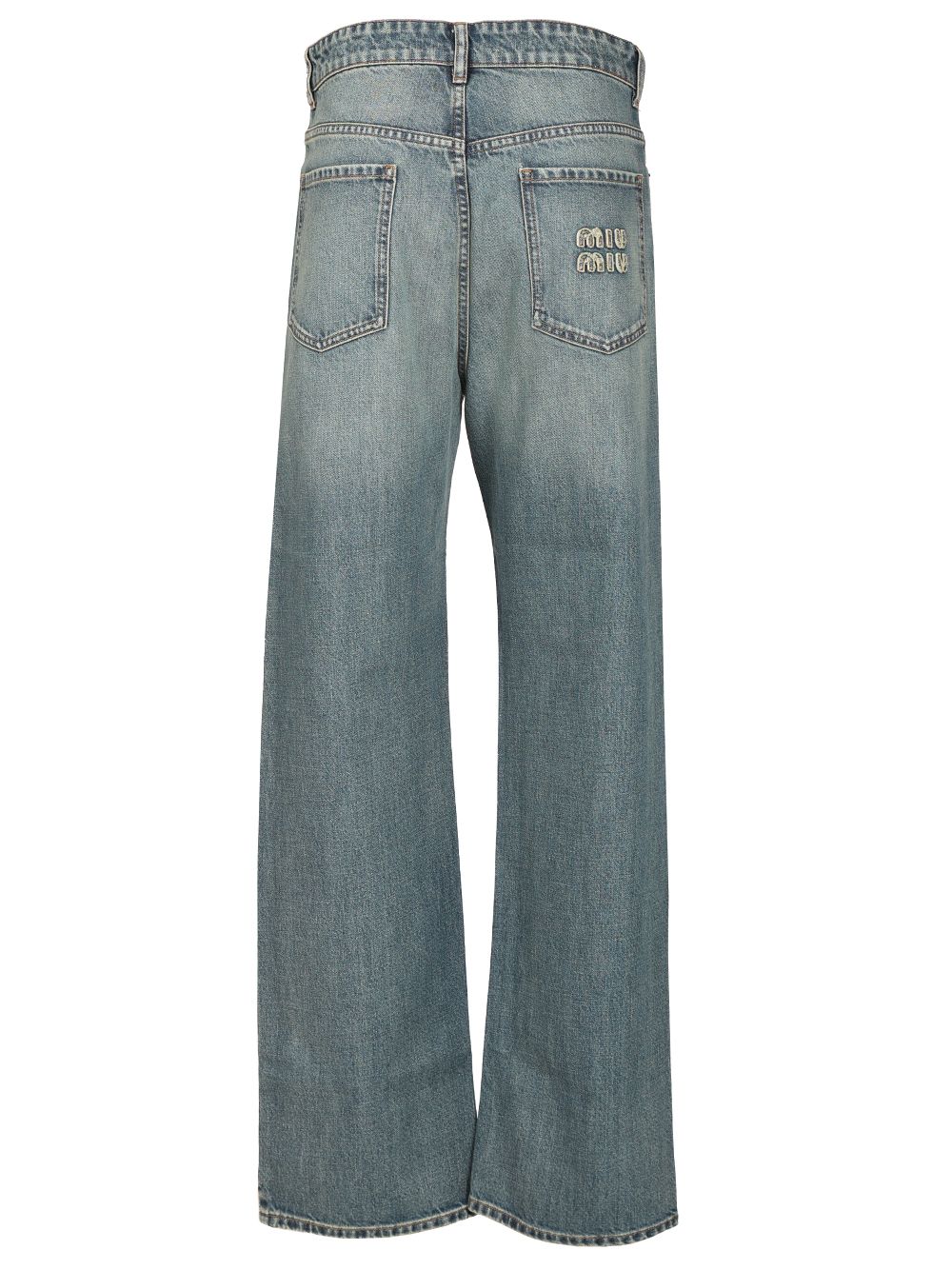 Miu Miu 5-Pocket Jeans - Blu | 672d225add3f24540cfb322846c61d34fc0c1cf7