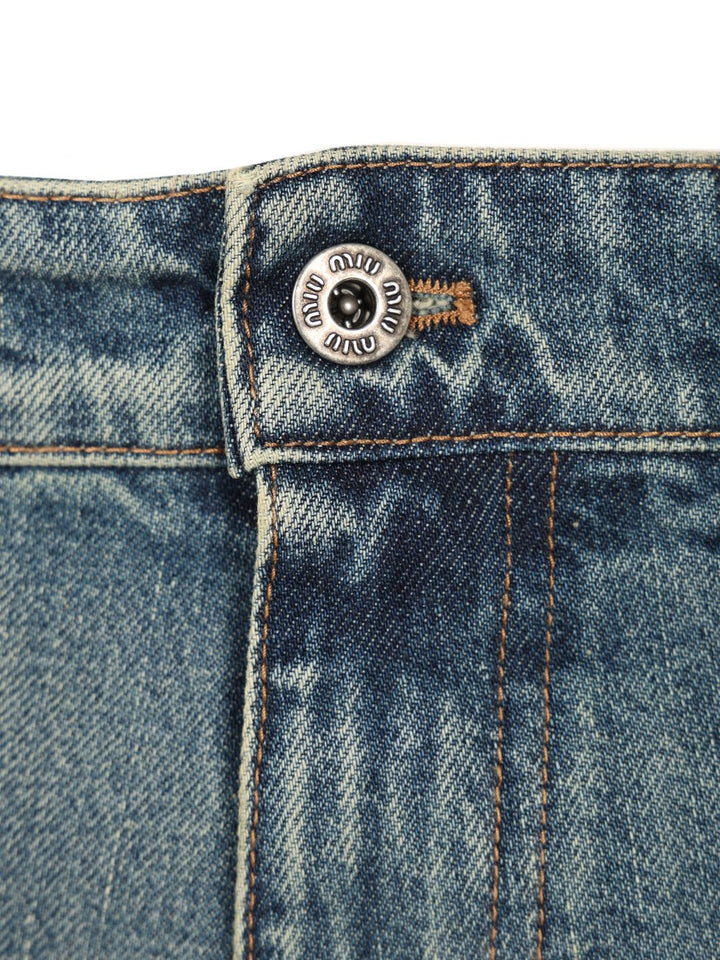 Miu Miu 5-Pocket Jeans - Blu | bc3a4363ed86e31b8f4b00d77592d8e91444a510