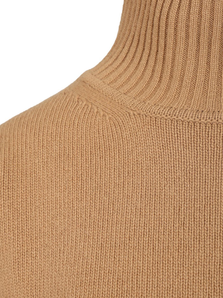 Weekend Max Mara Wool Turtleneck Sweater Knitwear - Marrone | f6d37072f9dfe806260b418cacf4fa3786472ec8