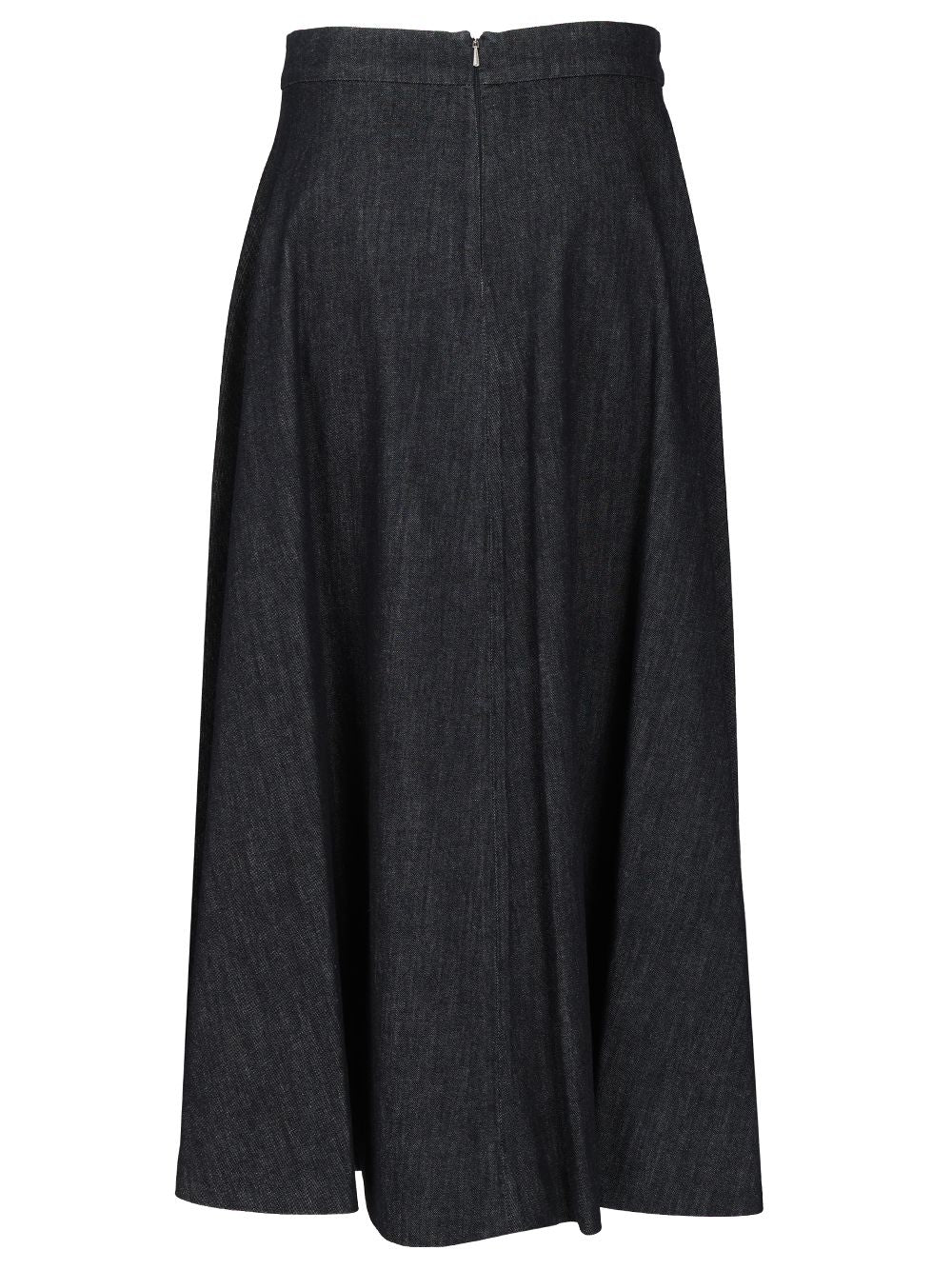 'S Max Mara Flared Denim Skirt Gonne - Blu | 19793195b720ef9979cc3744ff482afa87720340