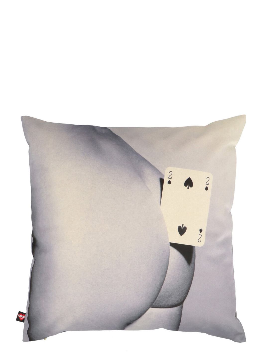 Seletti Two Of Spade Cushions - Bianco/Nero | 92c4ea92167495cf11627bd93cd7705b52627aeb