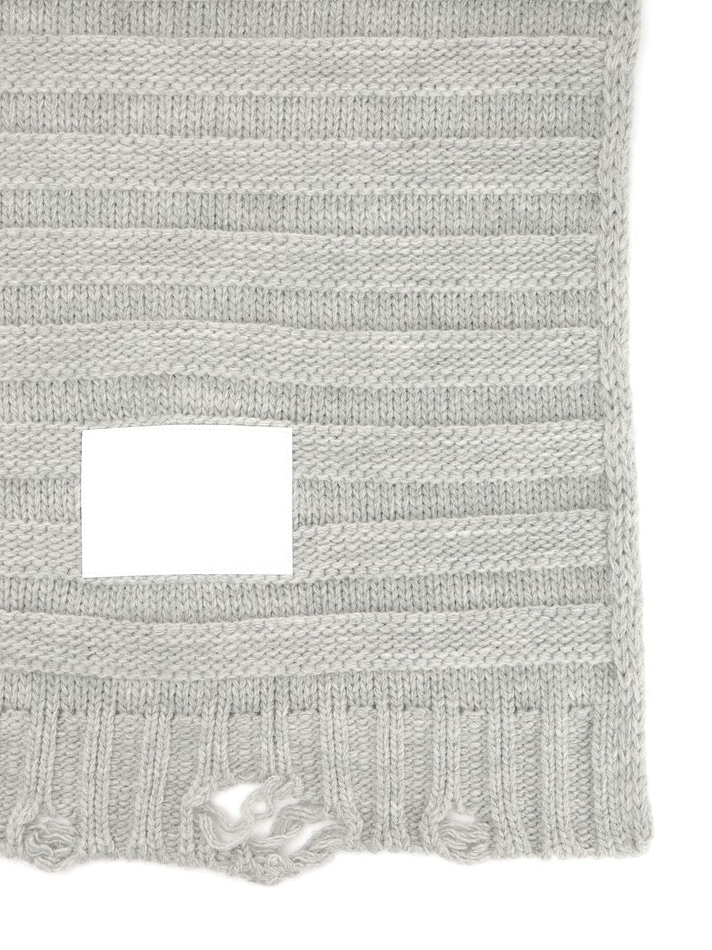 Mm6 Maison Margiela Wool Blend Scarf Scarves And Foulards - Grey | 90fd8b678a937311b2dd681769420f73e610700f