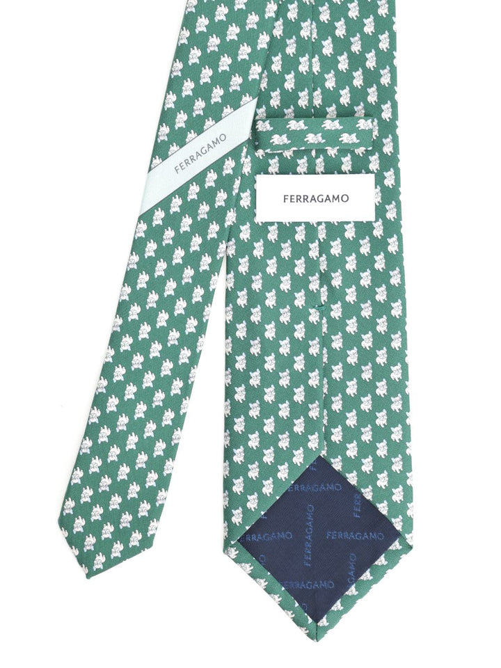 Ferragamo Silk Tie Ties And Bow Ties - Verde | f561355a938f69702c4cdafb6027d1003ef55ade