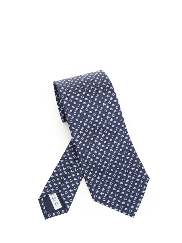 Ferragamo Silk Tie Ties And Bow Ties - Blu | c904d7a7c5763e640ed5fdacef4f8125cf6ad1d0