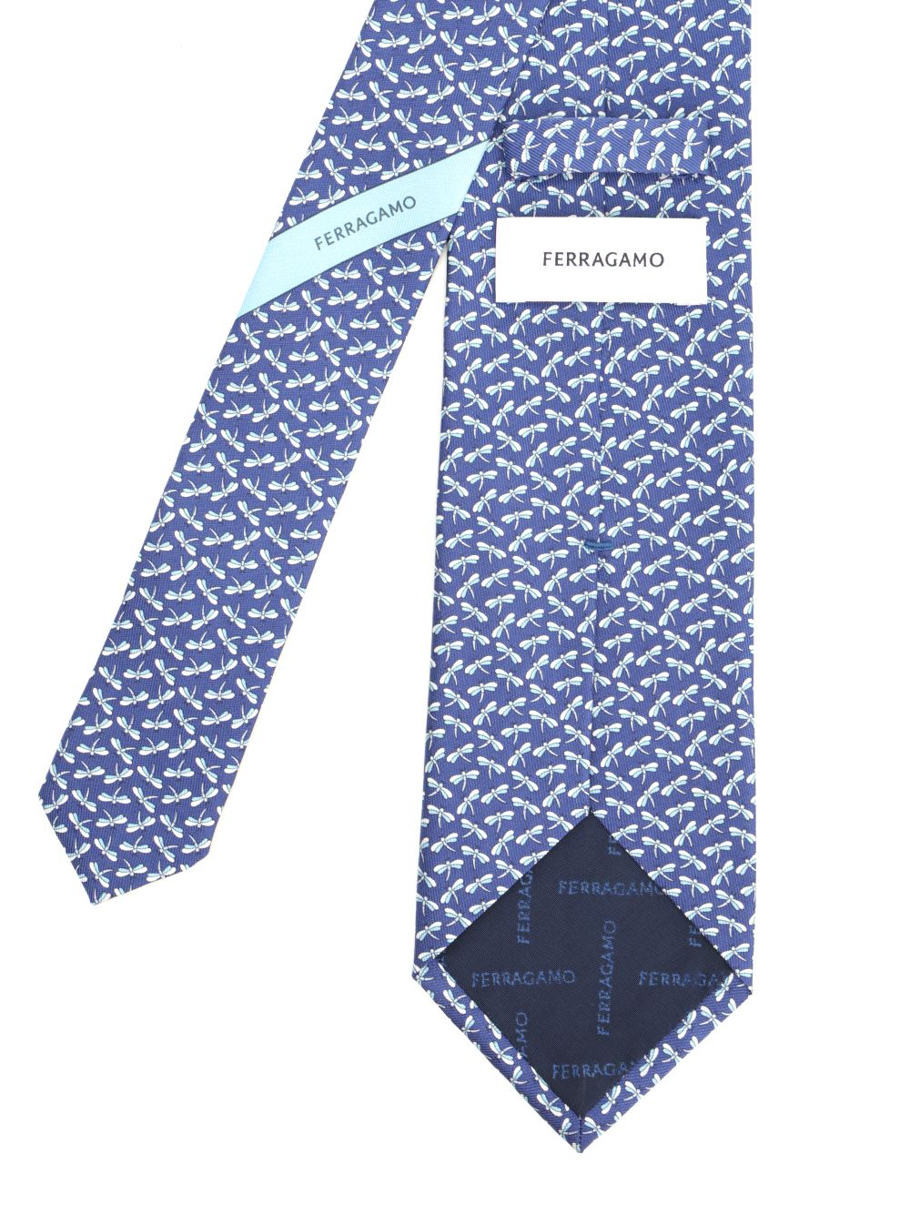 Ferragamo Silk Tie Ties And Bow Ties - Blu | 6957cc6036f14af5134b5fc8513741cbfbe697c5