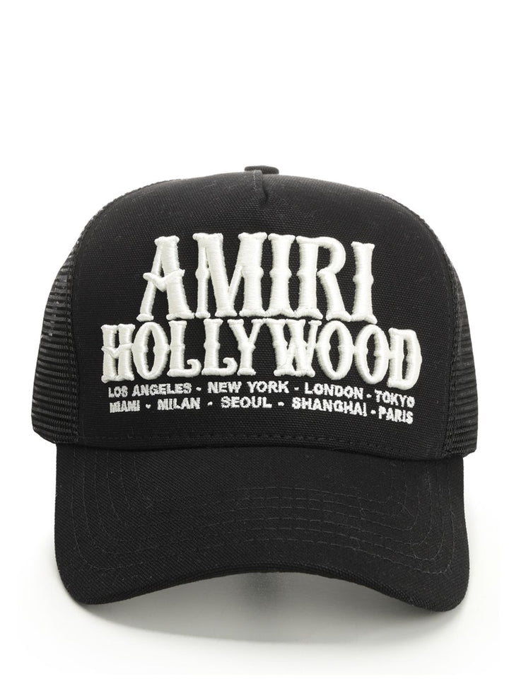 Amiri Hollywood Trucker Hat Cappelli - Nero | 6d3c8adc44c0def223bd925f01f8ec2db4ee4700