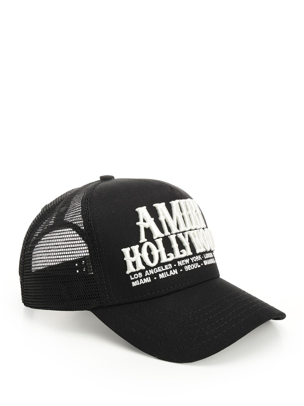 Amiri Hollywood Trucker Hat Cappelli - Nero | 4cb625e24af980ec08e776dbaef2edee23cc6539